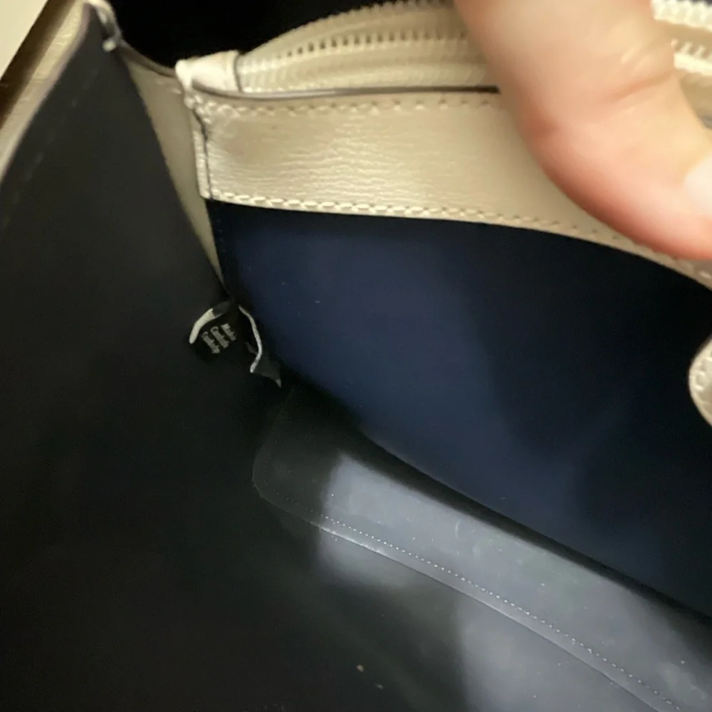 Kate Spade Harper Cream White Satchel with crossbody strap